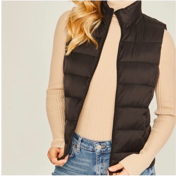 (43)🖤New Women's Lightweight Puffer Spring Vest Convertible Carrying Bag🖤 - Picture 4 of 6